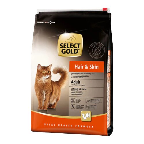 Select Gold Cat Adult Hair&Skin živina i losos 0.4kg Slike