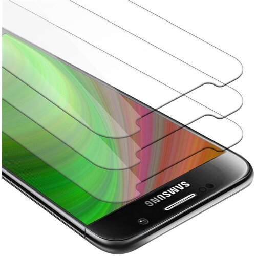 Cadorabo 3x Oklepna folija, združljiva z Samsung Galaxy S6 - Za&amp;scaron;čitna folija v visoka prosojnost - 3-pack Kaljeno za&amp;scaron;čitno steklo za zaslone s trdoto 9H in združljivostjo s 3D dotikom, (20548401) Slike