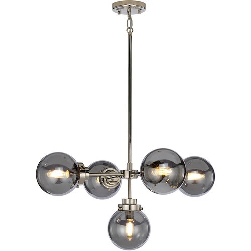 Elstead Lighting Elstead Kula Lestenec s 5 lučmi, polirani nikelj, E14, (22098503) Cene
