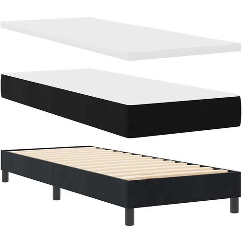 VidaXL spring krevet s uzglavljem Crna 80 x 200 cm Bar&amp;scaron;un Slike
