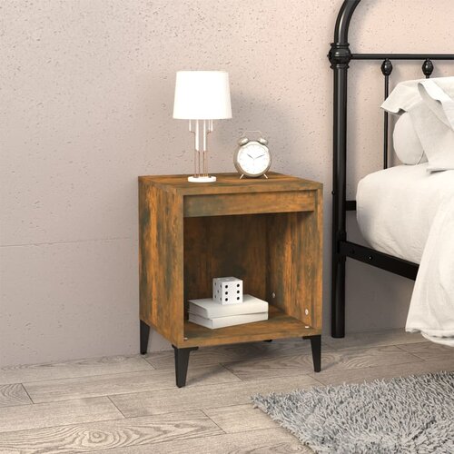 The Living Store Nočna omarica dimljeni hrast 40x35x50 cm - Nočna Omarica, (21420668) Slike