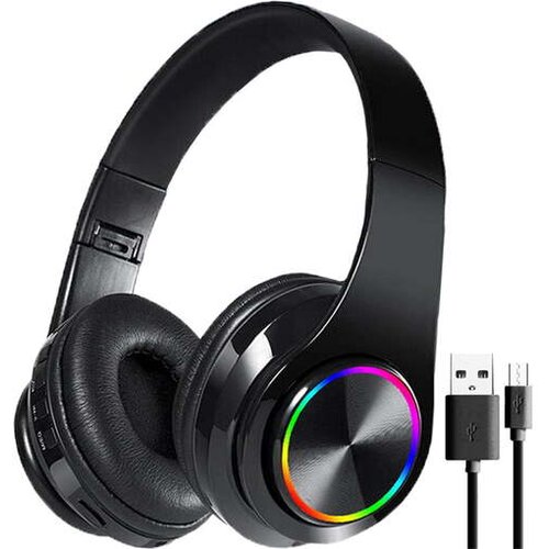 Dexxer Bluetooth 5.0 bežične LED RGB slu&scaron;alice za igranje + mikrofon crne Cijene