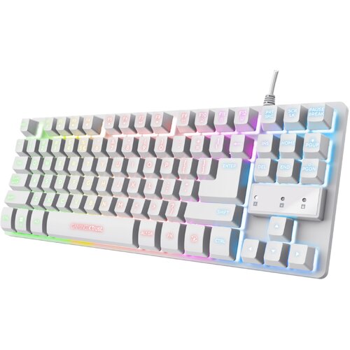 Trust GXT833W Thado TKL bijela tastatura, US layout Cijene