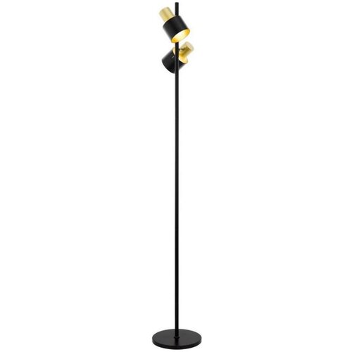 Eglo 79376 - Stojeća lampa FIUMARA 2xE27/60W/230V crna/zlatna Slike