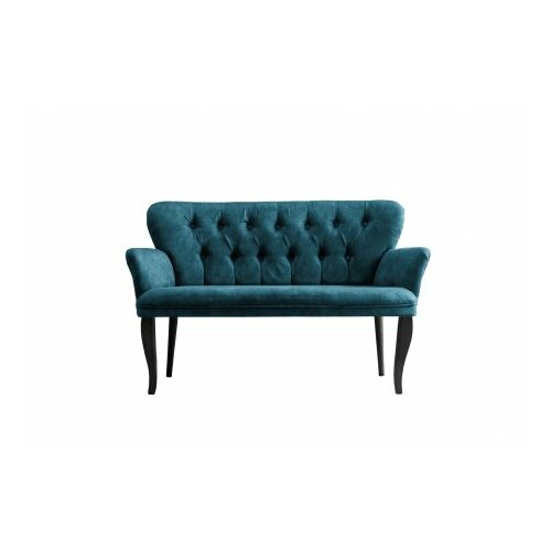 Atelier Del Sofa sofa dvosed paris black wooden petrol blue Slike