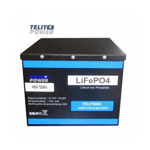 Telit Power 48V 50Ah TPB-LFP48050 LiFePO4 akumulator u metalnom kućištu Cene