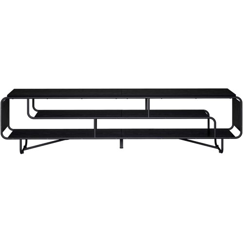  TV stalak 180 x 36 x 45 cm Crni hrast Konstruirano drvo Slike