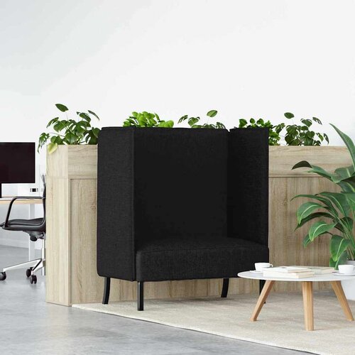 SOFA s visokim naslonom 101cm Crna tkanina Cene