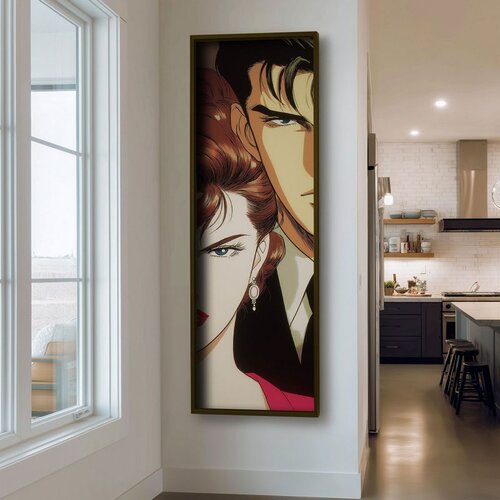 WALLXPERT LAC053-150 Multicolor Decorative Framed MDF Painting Cene
