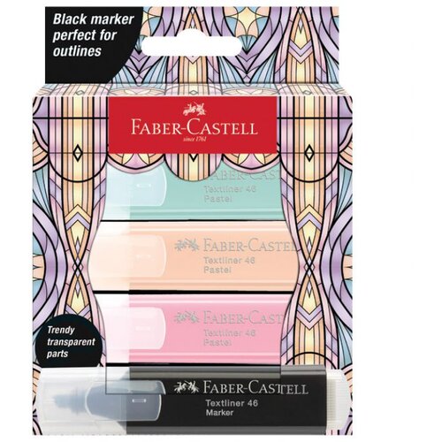 Signir 1-5MM 46 GLASSY PASTEL KART.KUTIJA FABER CASTELL 254694/4BOJE BLISTER Cijene