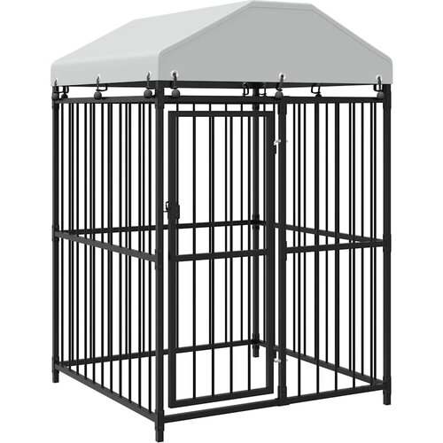  kavez za pse s krovom 120 x 120 x 150 cm Slike
