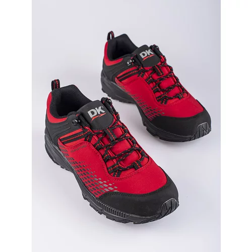 DK Men's trekking shoes on a thick sole red