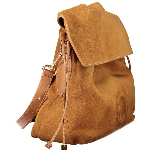 Coccinelle Lidia Suede ženska kožna torba 33x25x11 cm konjak Slike