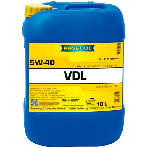 RAVENOL Ulje za motor VDL, 5W-40, 10L Cene