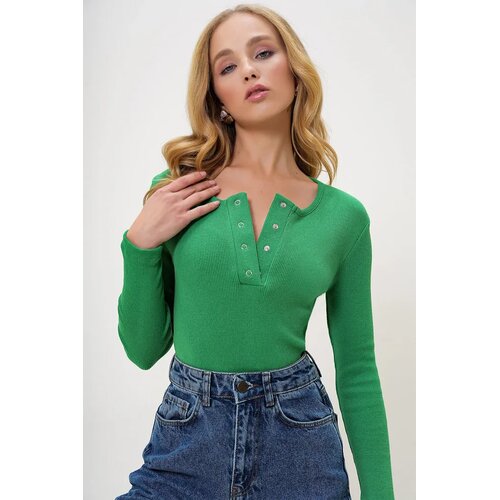 Trend Alacati Stili Trend Ženska bluza MDS-345-BLZ, Zelena Cene