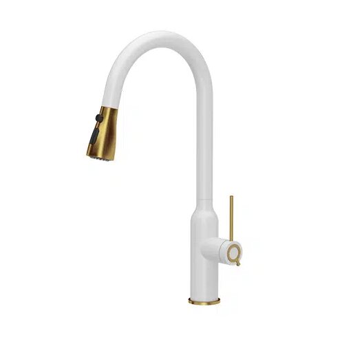Quadron slavina JESSICA snježno bijela/nano PVD zlato, (3573591_WHMPVDG1) Cijene