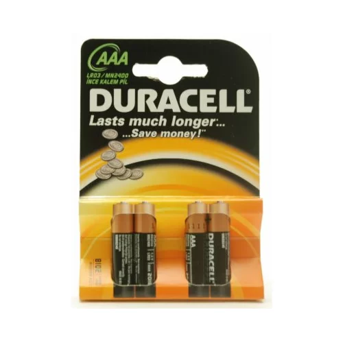 Duracell Baterije AAA, 4/1