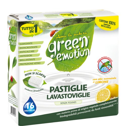 GREEN EMOTION tablete za pomivalni stroj - limone Slike