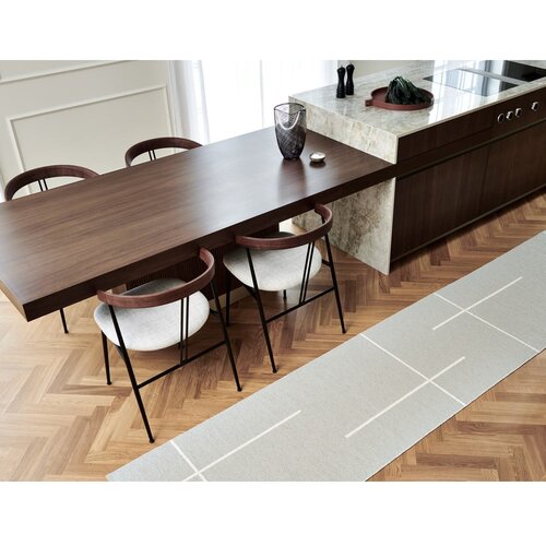 Pappelina kremno bel zunanji in notranji tekač 70x270 cm fred linen &amp;ndash; Slike