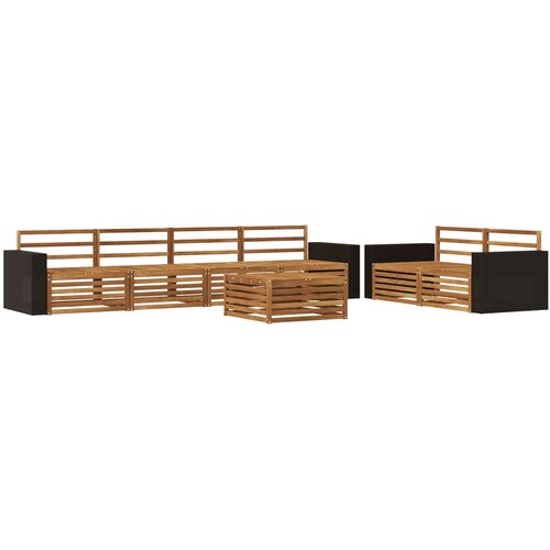 vidaXL Zunanja garnitura za sedenje 7 pcs Naravna Masiven les akacije, (5000279650) Cene