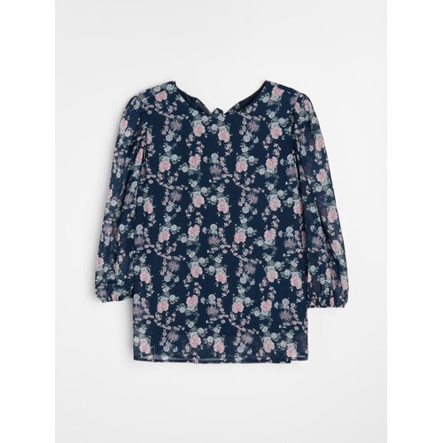 Sinsay Bluza s cvjetnim motivom i puf rukavima Slike