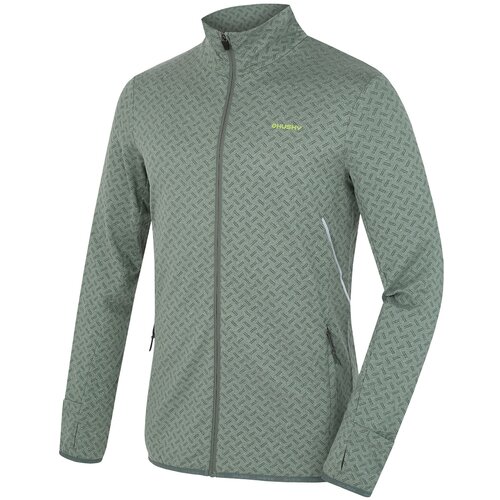 Husky Men's sweatshirt with zip Astel M green Slike