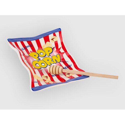 Bitten Popcorn Ceramic Decoration Tray multicolor Slike