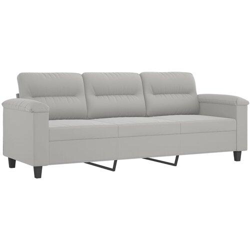 Maison Chic kavč - Sofa - Kanape trosed svetlo siv 180 cm tkanina iz mikrovlaken, (21727690) Cene