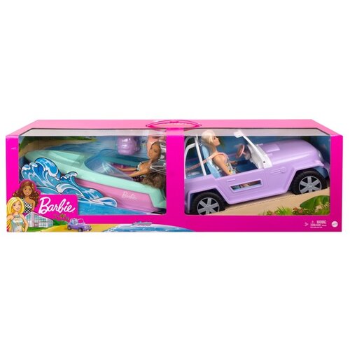 Barbie set sa vozilima i dve lutke Cene