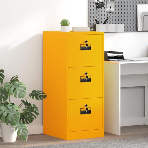 Kabinet za datoteke s ladicama Žuta 44 x 50 x 106.5 cm Cijene