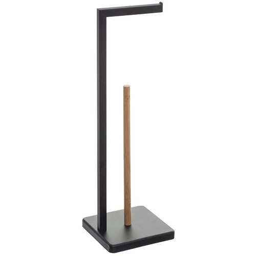  FIVE držač toaletnog papira natureo, 64,5x20x20 cm, metal/bambou, crni Cene