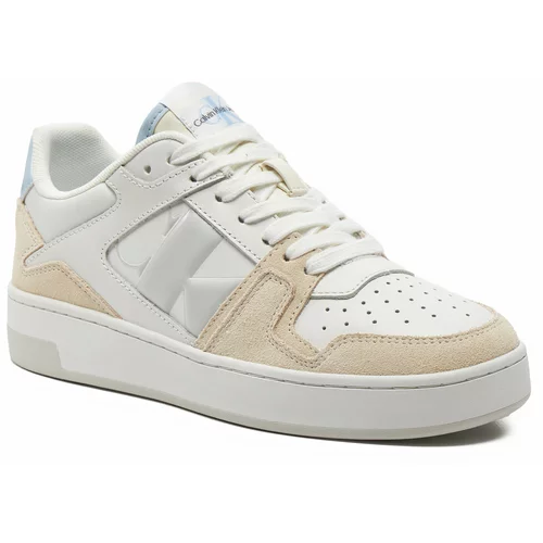 Calvin Klein Jeans Superge Basket Cupsole Low Mix Nbs Dc YW0YW01388 Bright White/Creamy White/Baby Blue 0LB
