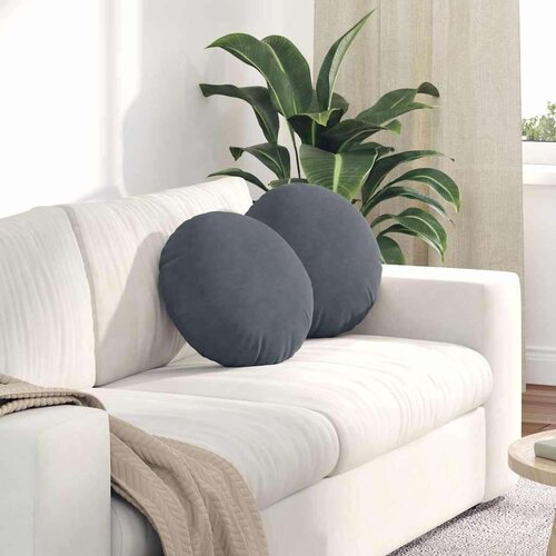  Jastučići za sjedenje 2 pcs Tamno siva &Oslash; 40 x 13 cm Bar&scaron;un Cijene
