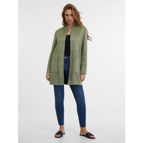 Orsay Khaki Ladies Light Coat - Women's Cene