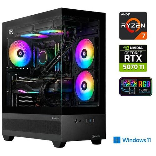 ANNI gaming namizni računalnik Gamer R7 Ryzen 7 7800X3D/32GB/2TB SSD/Windows 11 Home/RTX 5070 Ti Cene