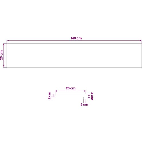  Prozorske klupice 2 kom. Lakirano 140 x 25 x 2 cm Slike