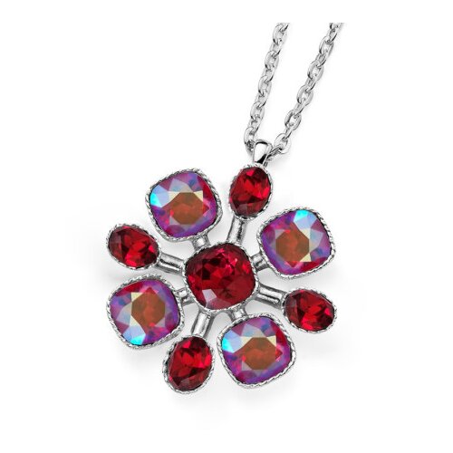 Ženski oliver weber fire royal red lančić sa swarovski kristalima ( 12245.107 ) Slike