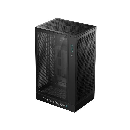 DeepCool Računalni&scaron;ko ohi&scaron;je CH270 DIGITAL, Micro-ATX, LCD, Kaljeno steklo, črno Cene