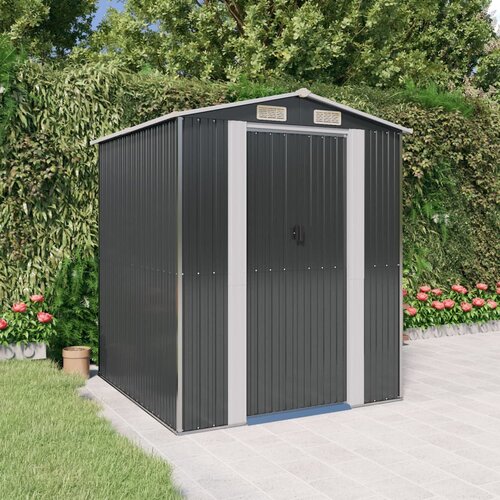VidaXL Vrtna lopa antracitna 192x191x223 cm pocinkano jeklo Slike