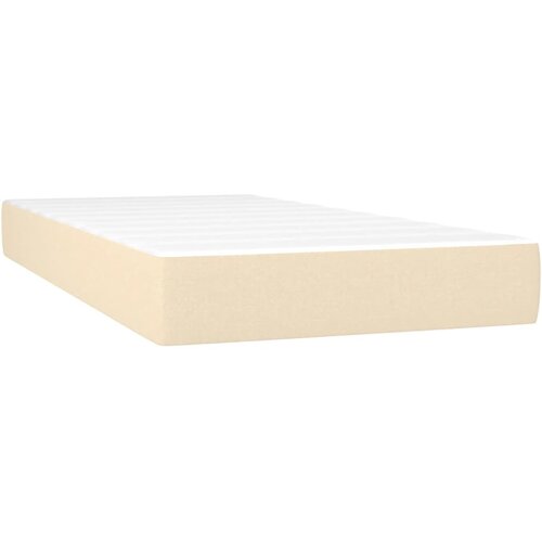  box spring s madracem krem 120 x 190 cm od tkanine Slike