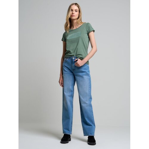 Big Star Woman's Trousers 190043 Blue Slike