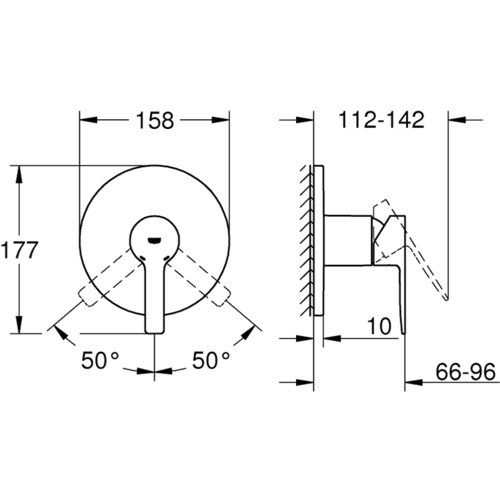 Grohe Lineare jednoručna baterija za tu&amp;scaron; 24063AL1 Slike