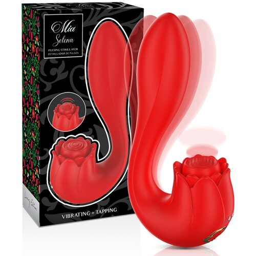Mia. Selena Stimulator Vibrating & Tapping Red Cene