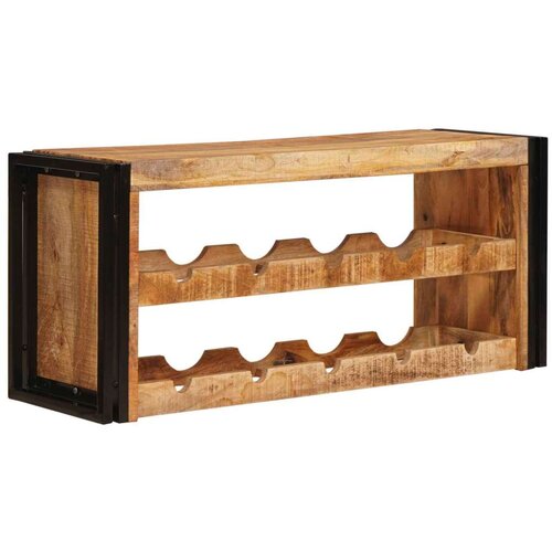  Stalak za vino Smeđa 100 x 45 x 33 cm Čvrsto Grubo Drvo Manga Cijene