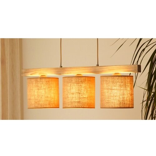  Brilagi - Visilica na sajli FOREST 3xE27/15W/230V borovina/braon Slike