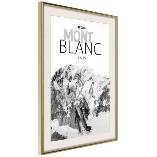  Poster - Peaks of the World: Mont Blanc 40x60