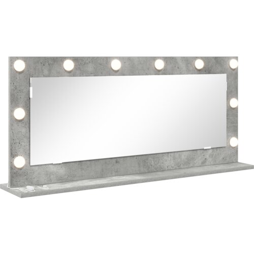 vidaXL Ogledalo z LED lučmi Beton Siva 100x45x18 cm, (22090057) Cene