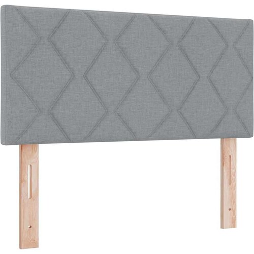 Box spring krevet Svjetlosiva 90 x 190 cm tkanina Slike