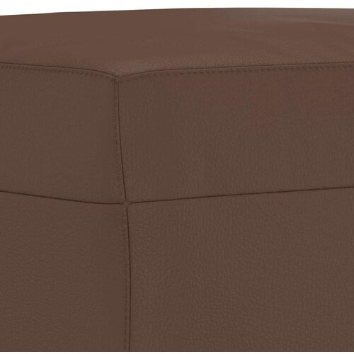  Klupa smeđa 70 x 35 x 41 cm od umjetne kože Slike