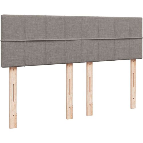 vidaXL Box spring postelja z vzmetnico taupe 140x190 cm blago Cene